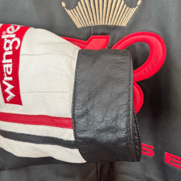 RARE Vintage Budweiser Wilsons Leather Chase Men’s Leather Jacket Size XL - Picture 7 of 9